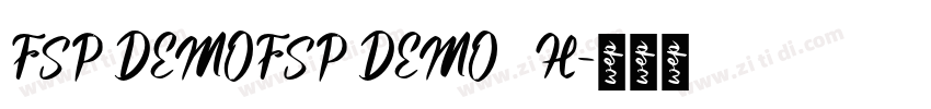 FSP DEMOFSP DEMO   H字体转换